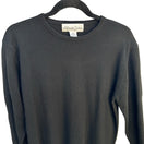Switch Alexa Grace Black 100% Cashmere Crew Neck Sweater Womens Small Fine Knit New Tag 3 image