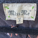 Switch Miss Me Y2K Grunge Goth Fairy Dark Floral Embroidered Studded Distressed Tank S 2 image