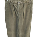 Switch Sears Vintage 70s Womens Olive Green Corduroy Pants Pleated Front Pockets 28x33 3 image