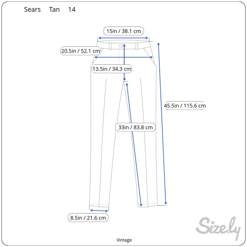 Sears Vintage 70s Womens Olive Green Corduroy Pants Pleated Front Pockets 28x33