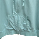 Switch Bill Blass Vintage Womens Mint Green Eyelet Zip Front Long Sleeve Hoodie Jacket XL 2 image