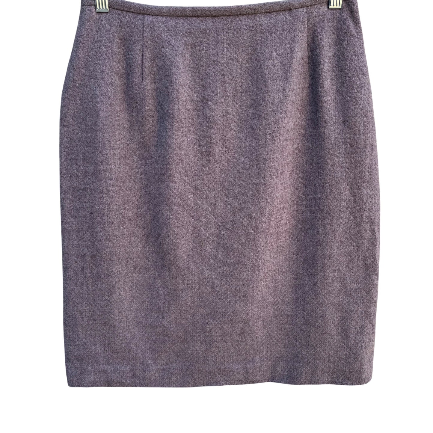 Jones New York Vintage Preppy Lilac Wool Back Zip Pencil Skirt 10 Old Money