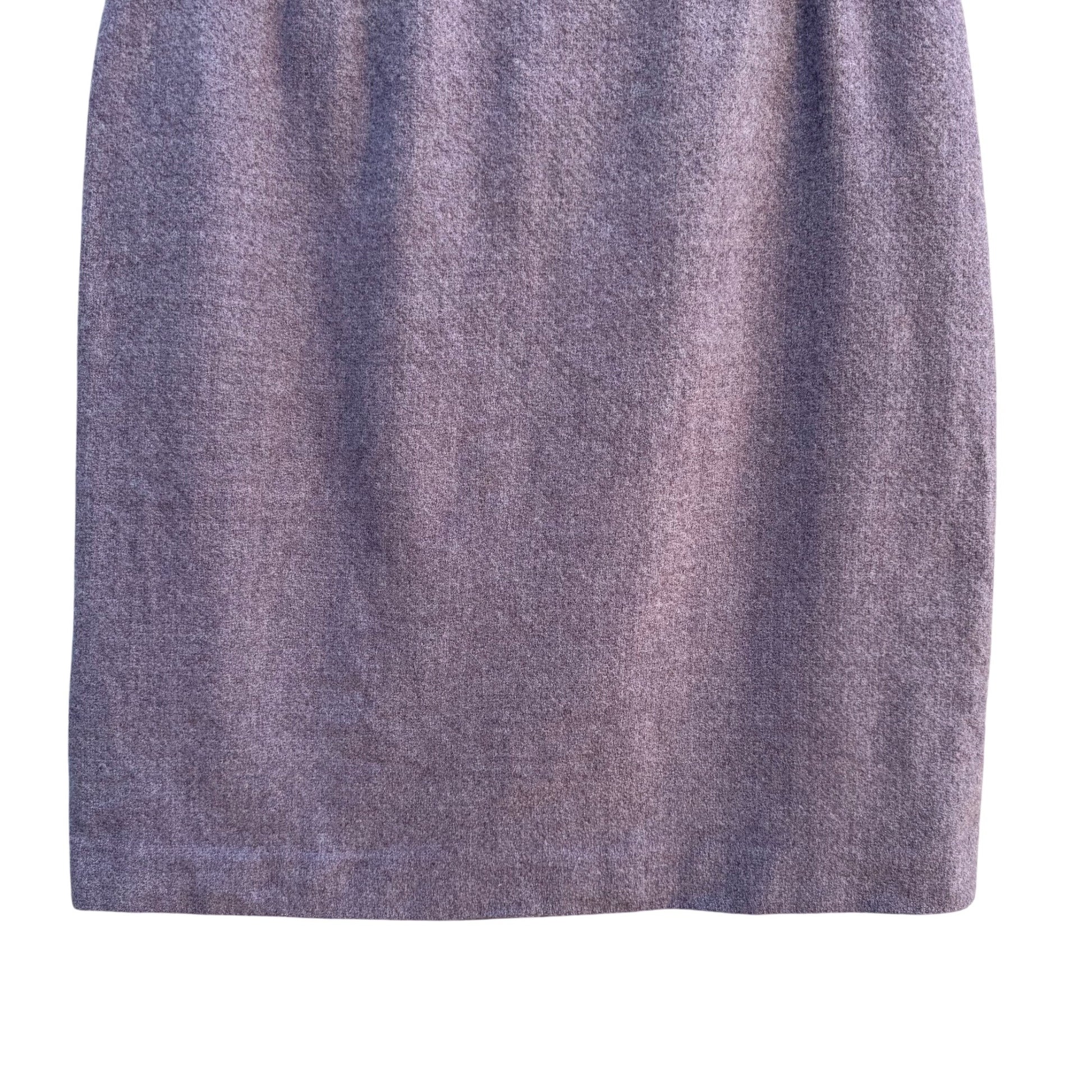 Jones New York Vintage Preppy Lilac Wool Back Zip Pencil Skirt 10 Old Money