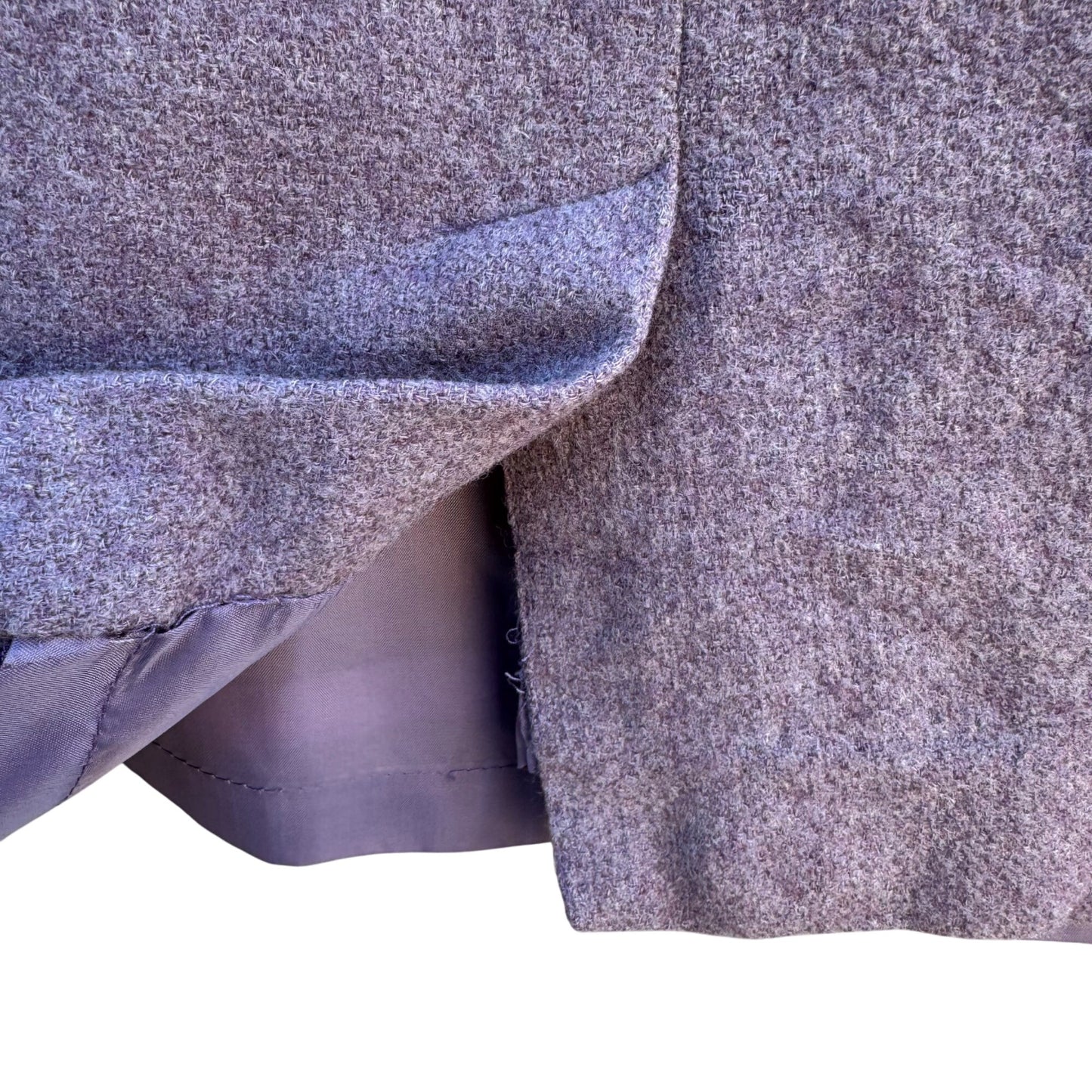 Jones New York Vintage Preppy Lilac Wool Back Zip Pencil Skirt 10 Old Money