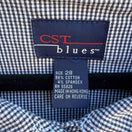 Switch CST Blues Vintage Womens Gingham Button-Front Stretch Preppy Cropped Jacket 28 2 image