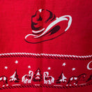 Switch Swagger Vintage 50s Red Western Bronco Chuck Wagon Cotton Bandana Neckerchief 2 image