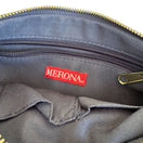 Switch Merona Navy Blue Merona Faux Leather Detachable Tassel Gold Hardware Zip Pouch 3 image