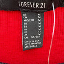 Switch Forever 21 Pop and Play Red Ribbed Long Sleeve Ringer Tee Shirt Womens Med New 2 image