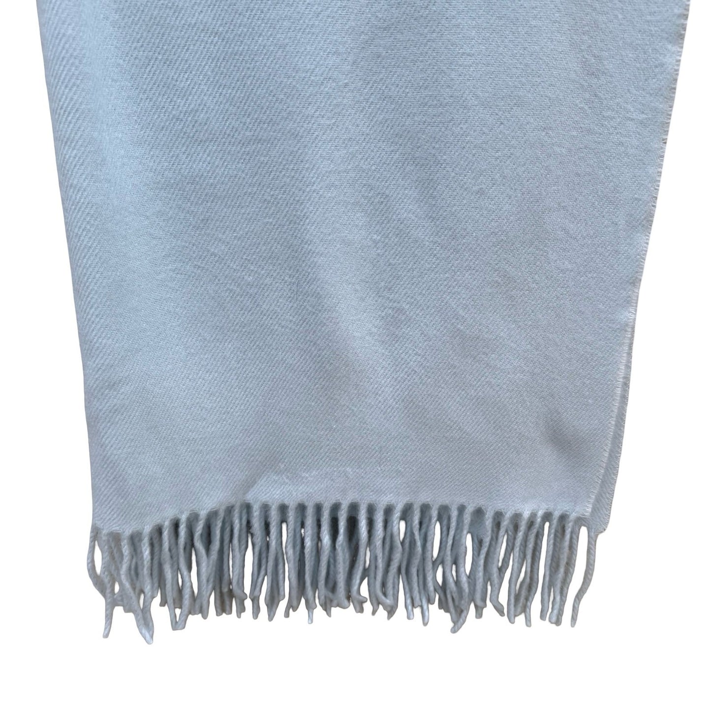 Light Blue Pashmina Shawl Wrap Fringe Trim Solid Pastel Scarf Wedding Evening