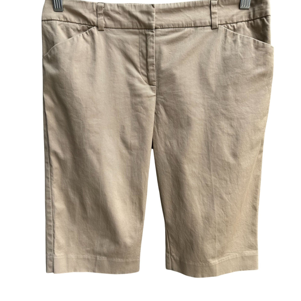 7th Avenue Design New York & Co Womens Flat Front Stretch Preppy Bermuda Short 4