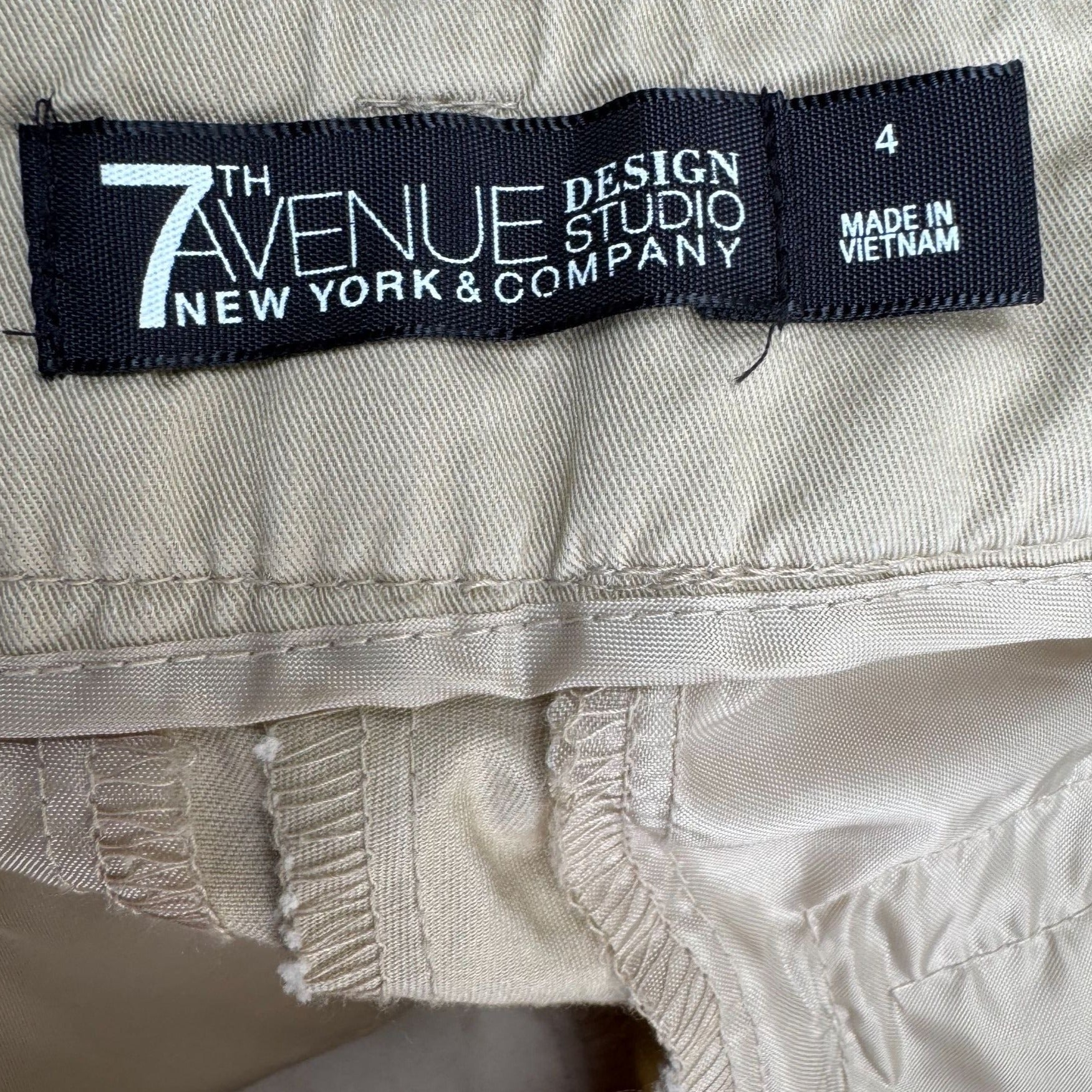 7th Avenue Design New York & Co Womens Flat Front Stretch Preppy Bermuda Short 4