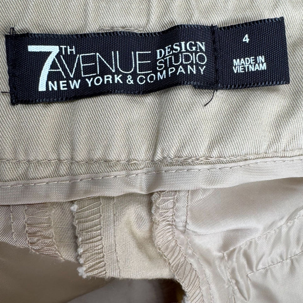 7th Avenue Design New York & Co Womens Flat Front Stretch Preppy Bermuda Short 4