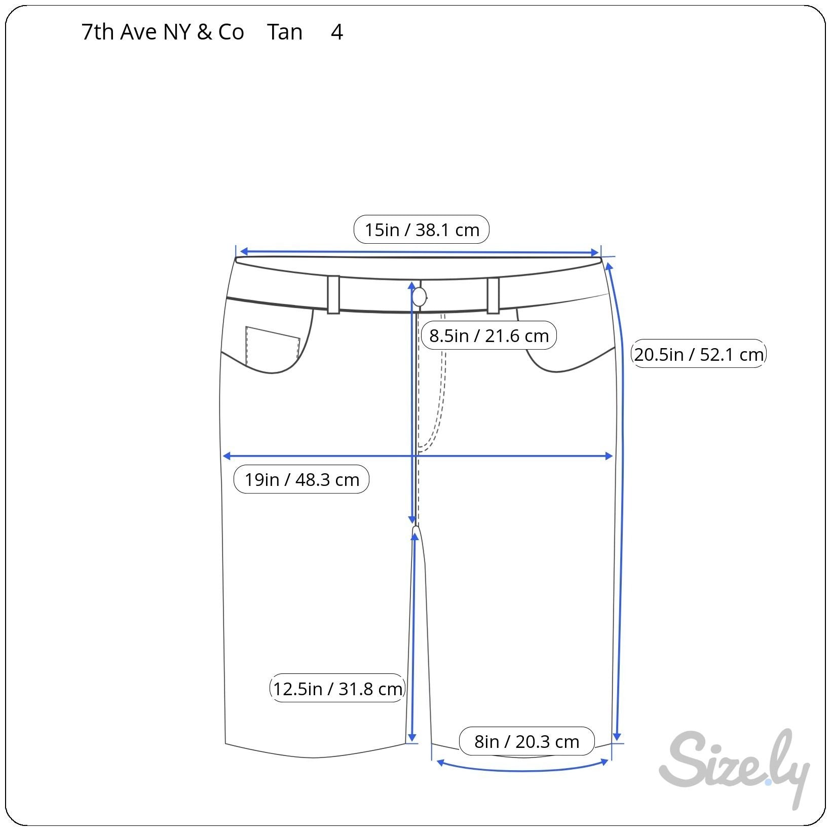 7th Avenue Design New York & Co Womens Flat Front Stretch Preppy Bermuda Short 4