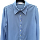Switch Dorce Vintage 70s Womens Light Blue Button-Up Long Sleeve Shirt Blouse Top 16 2 image