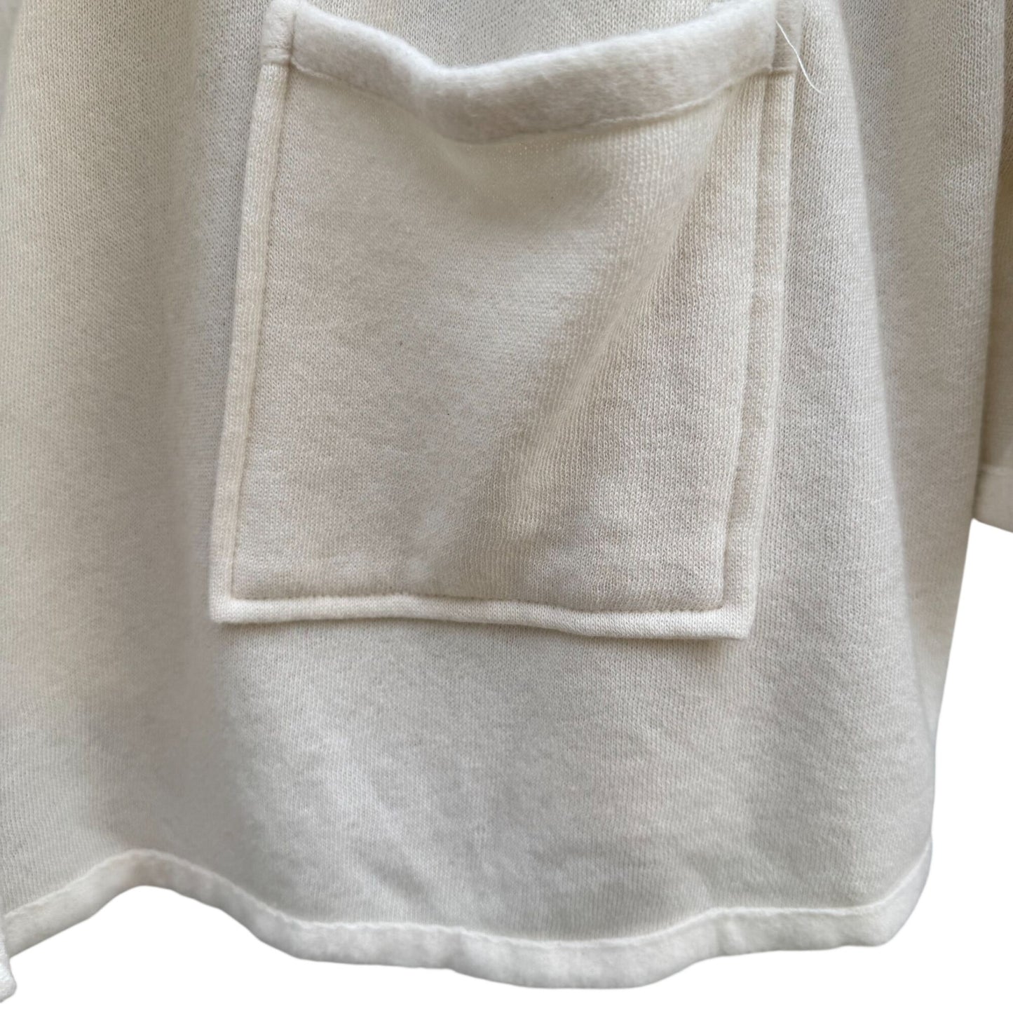 Koolaburra UGG Womens Open Front Fleece Sherpa Cardigan Jacket Minimalist Cream L