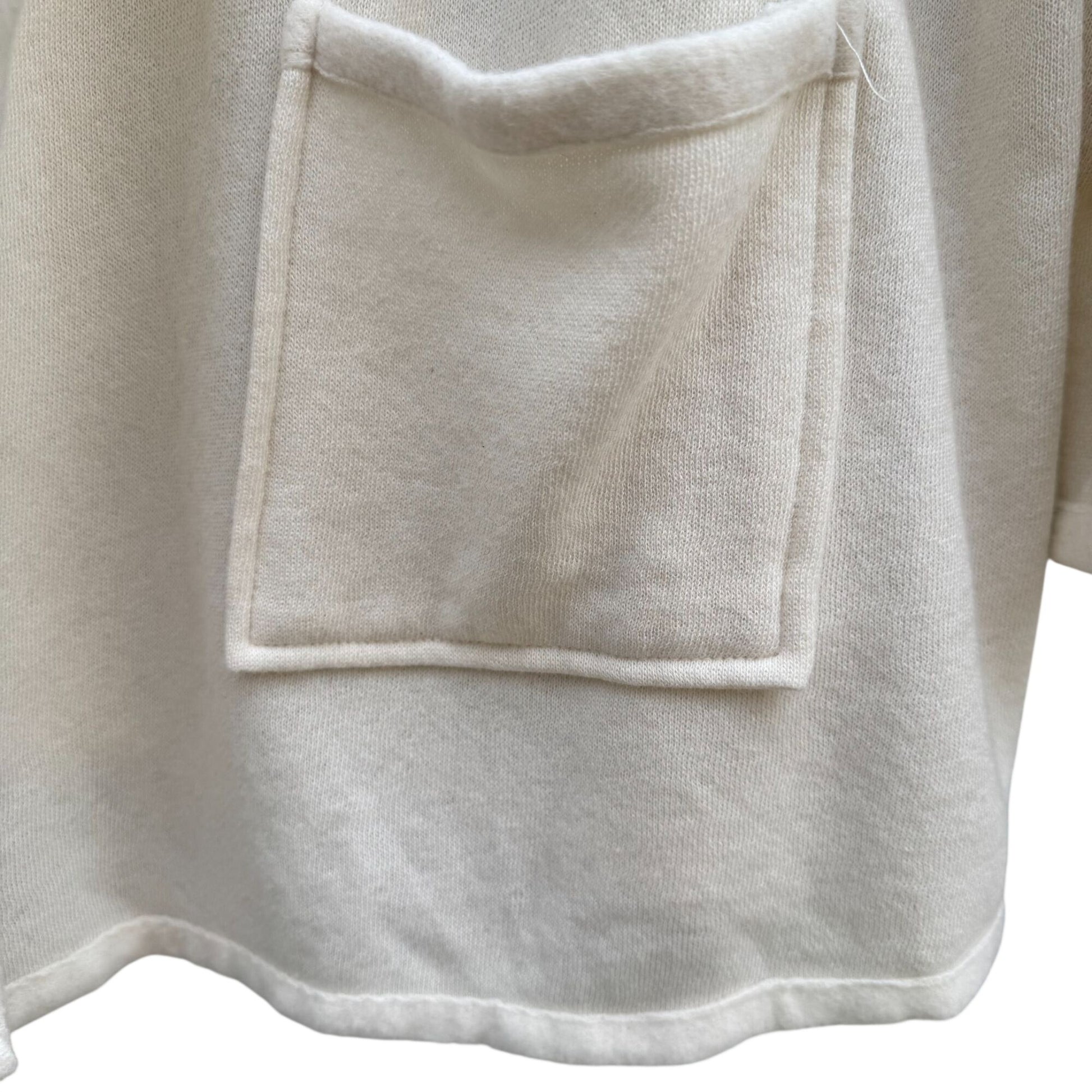 Koolaburra UGG Womens Open Front Fleece Sherpa Cardigan Jacket Minimalist Cream L