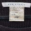 Switch Max Studio Knitwear Womens Black Heavy Knit Pullover Tunic Sweater Minimalist XL 2 image