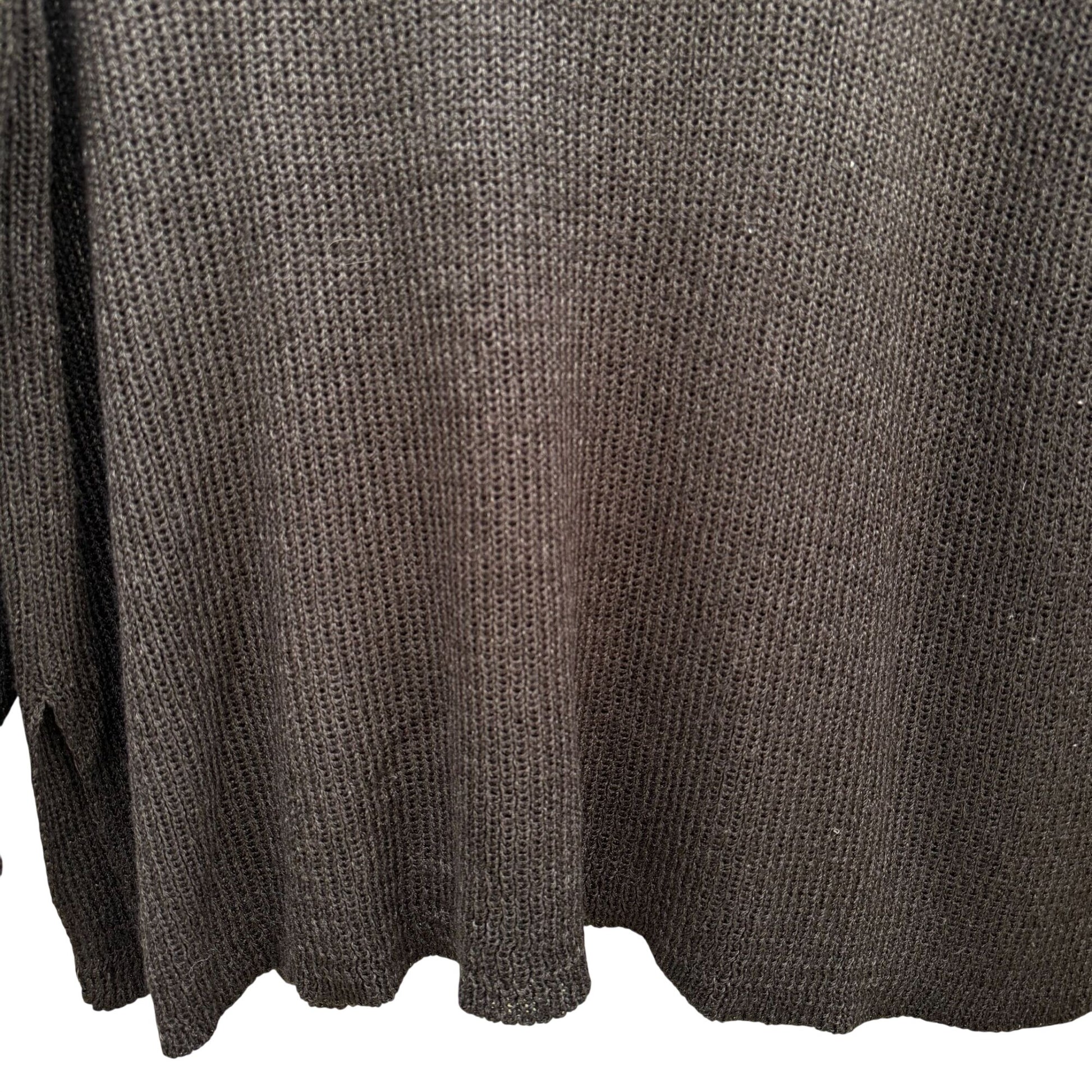 Max Studio Knitwear Womens Black Heavy Knit Pullover Tunic Sweater Minimalist XL