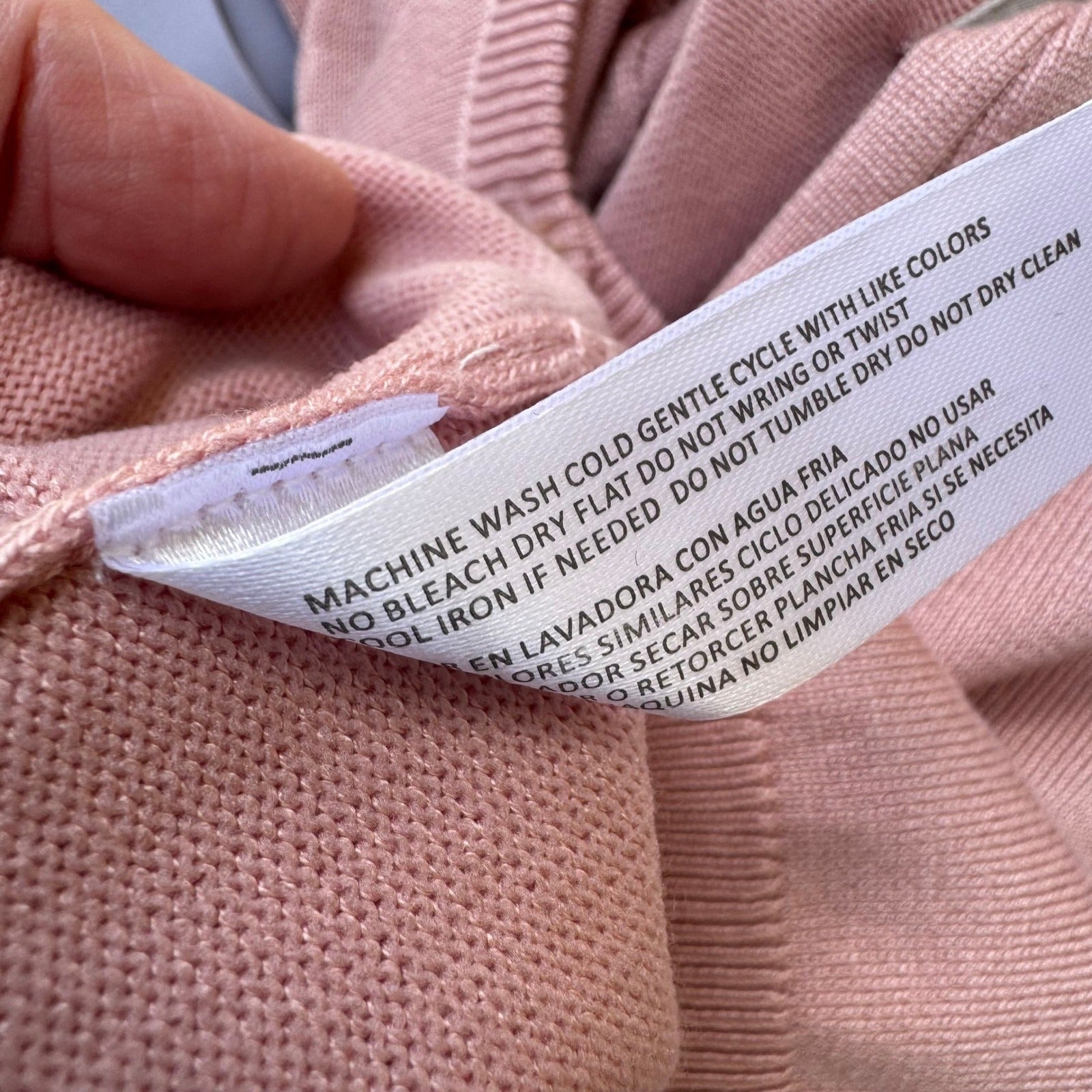 Carolyn Taylor Feminine Grannycore Layer 3/4 Sleeve Cardigan Pastel Pink PXL NEW