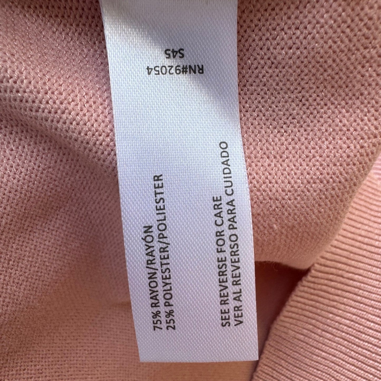 Carolyn Taylor Feminine Grannycore Layer 3/4 Sleeve Cardigan Pastel Pink PXL NEW
