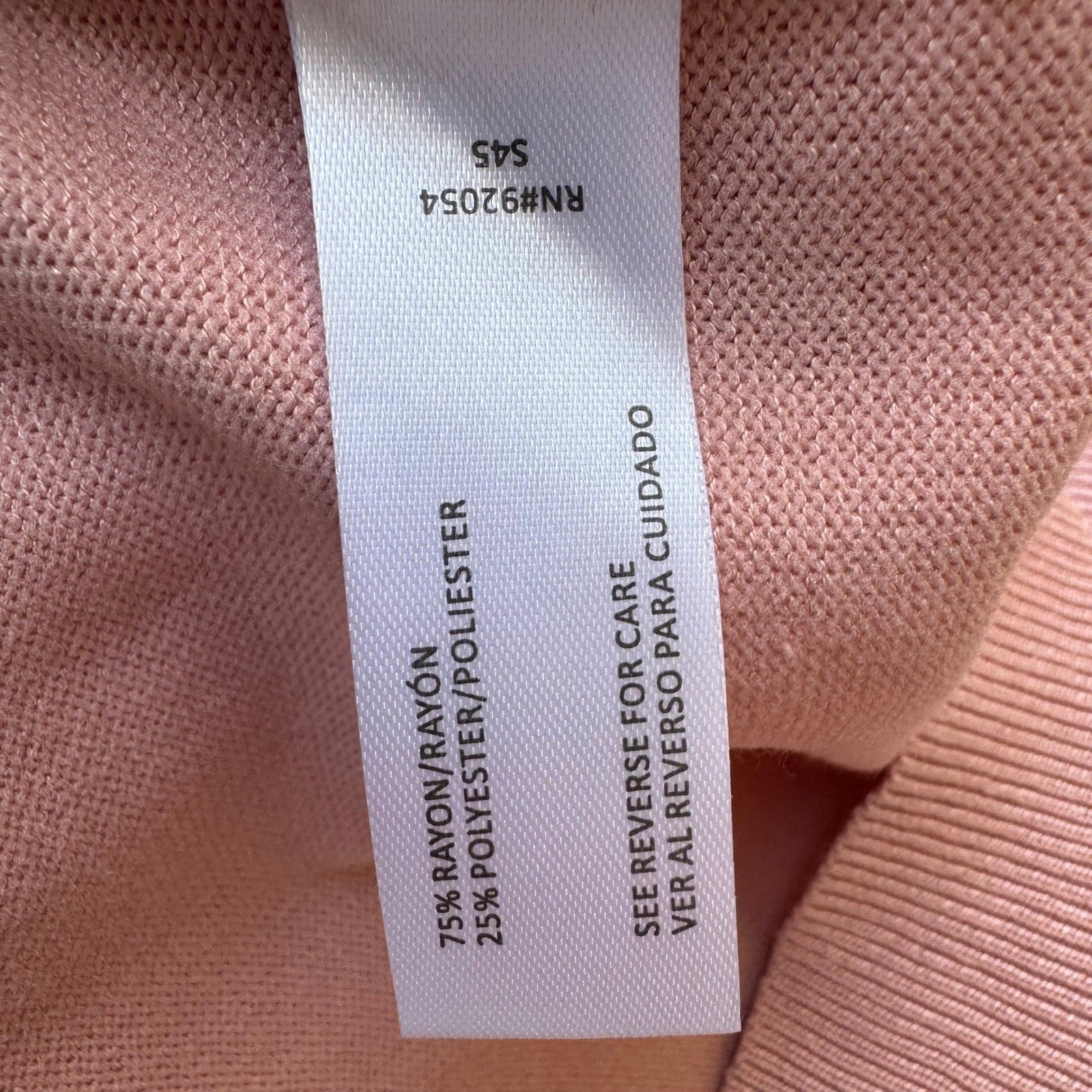 Carolyn Taylor Feminine Grannycore Layer 3/4 Sleeve Cardigan Pastel Pink PXL NEW