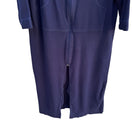 Switch Lingerie Cacique Vintage Womens Navy Zip-Up Long Sleeve Pockets Robe Housecoat S 2 image