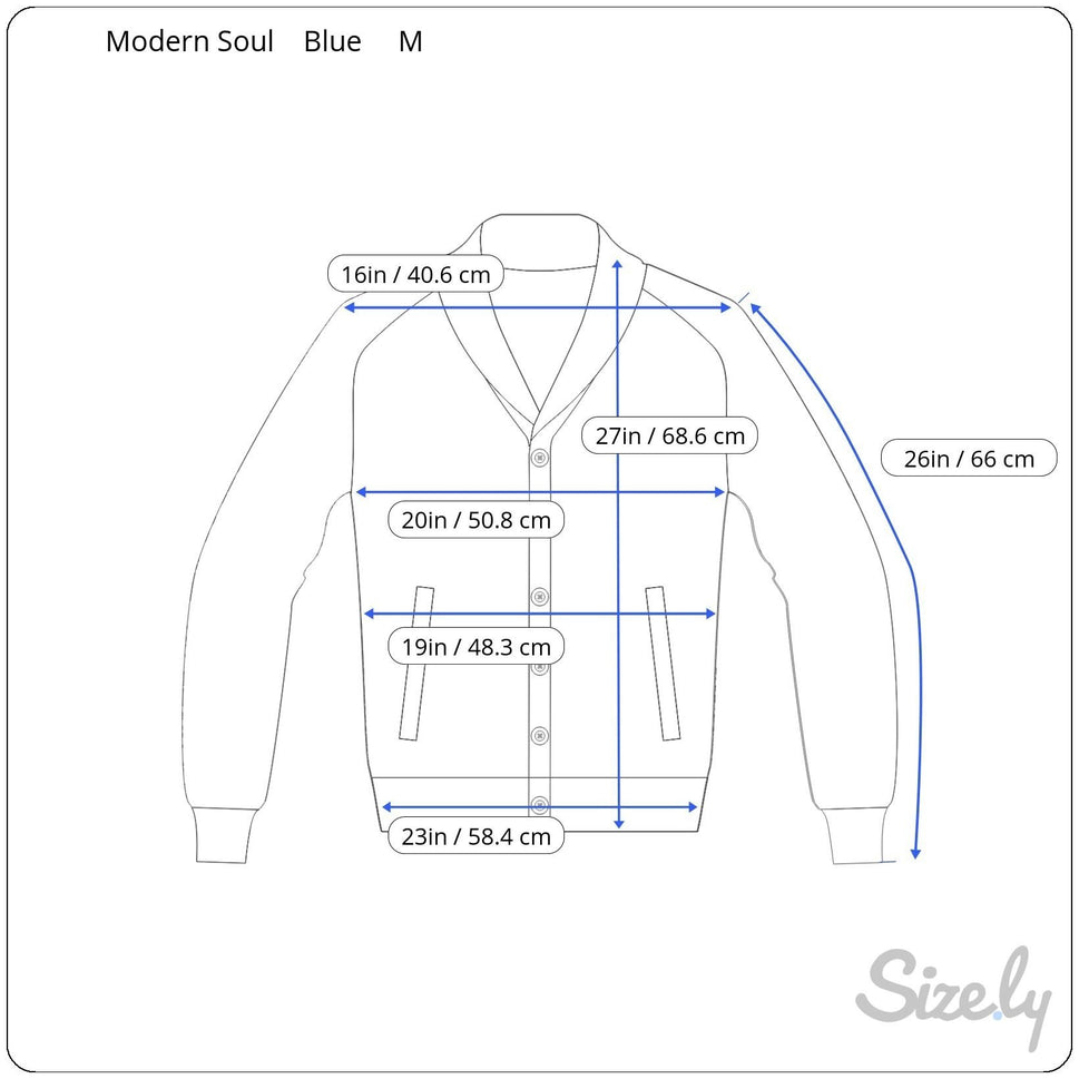 Modern Soul Womens Shawl Collar Blue Metallic Open Knit Cardigan Sweater Jacket M