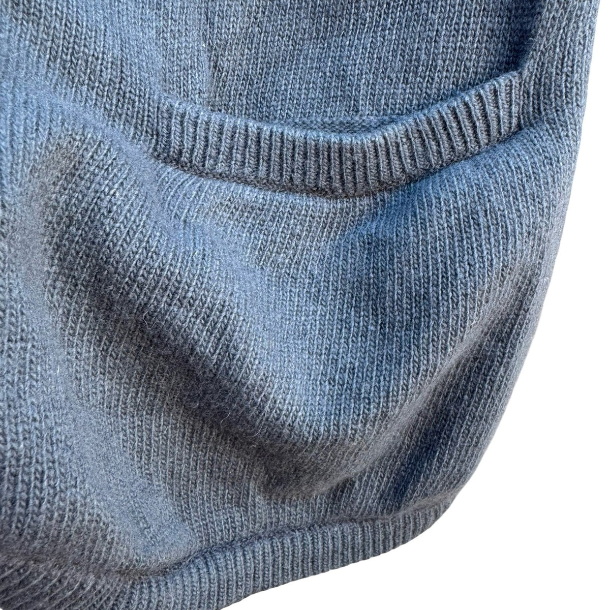 Neiman Marcus Vintage Cashmere Quiet Luxury Old Money Open Front Cardigan Blue M