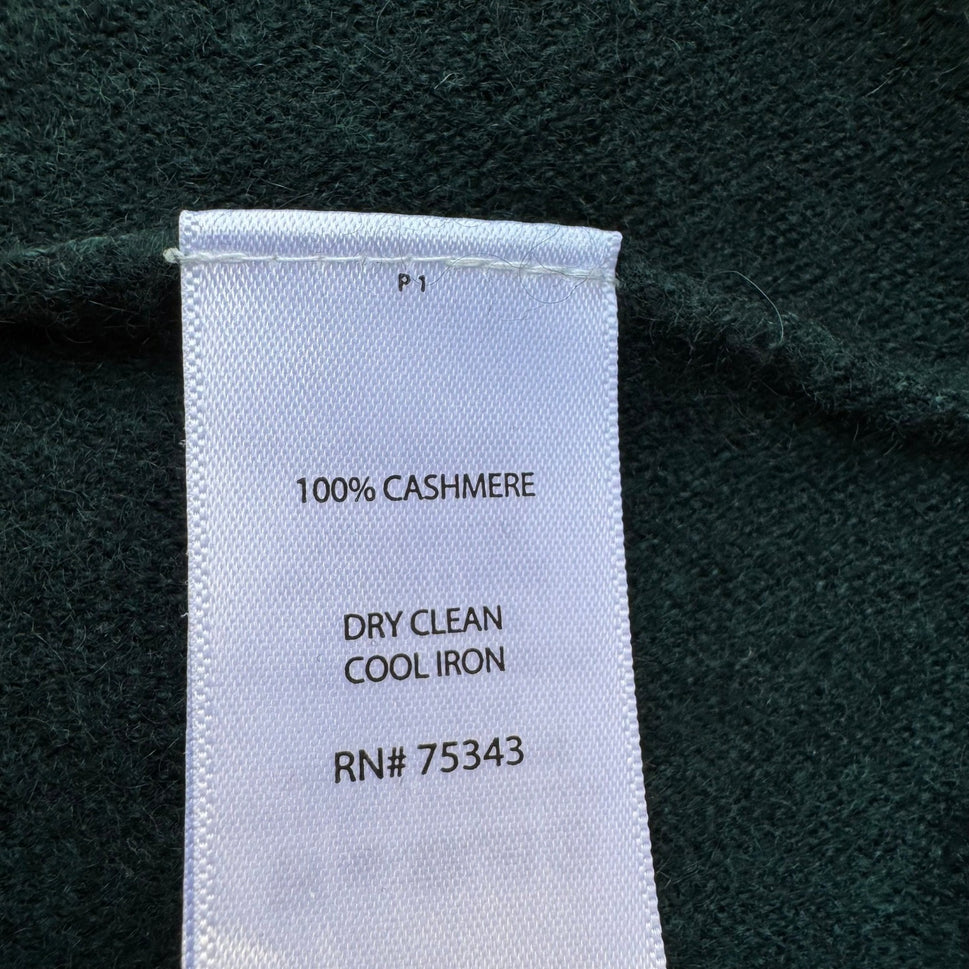 Max Studio 100% 2 Ply Cashmere Quiet Luxury Minimalist Preppy Cowl Neck Sweater
