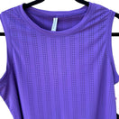 Switch Ebb &amp; Flow Lululemon Purple Perforated Sleeveless Athletic Tank L NEW Activewear 3 image