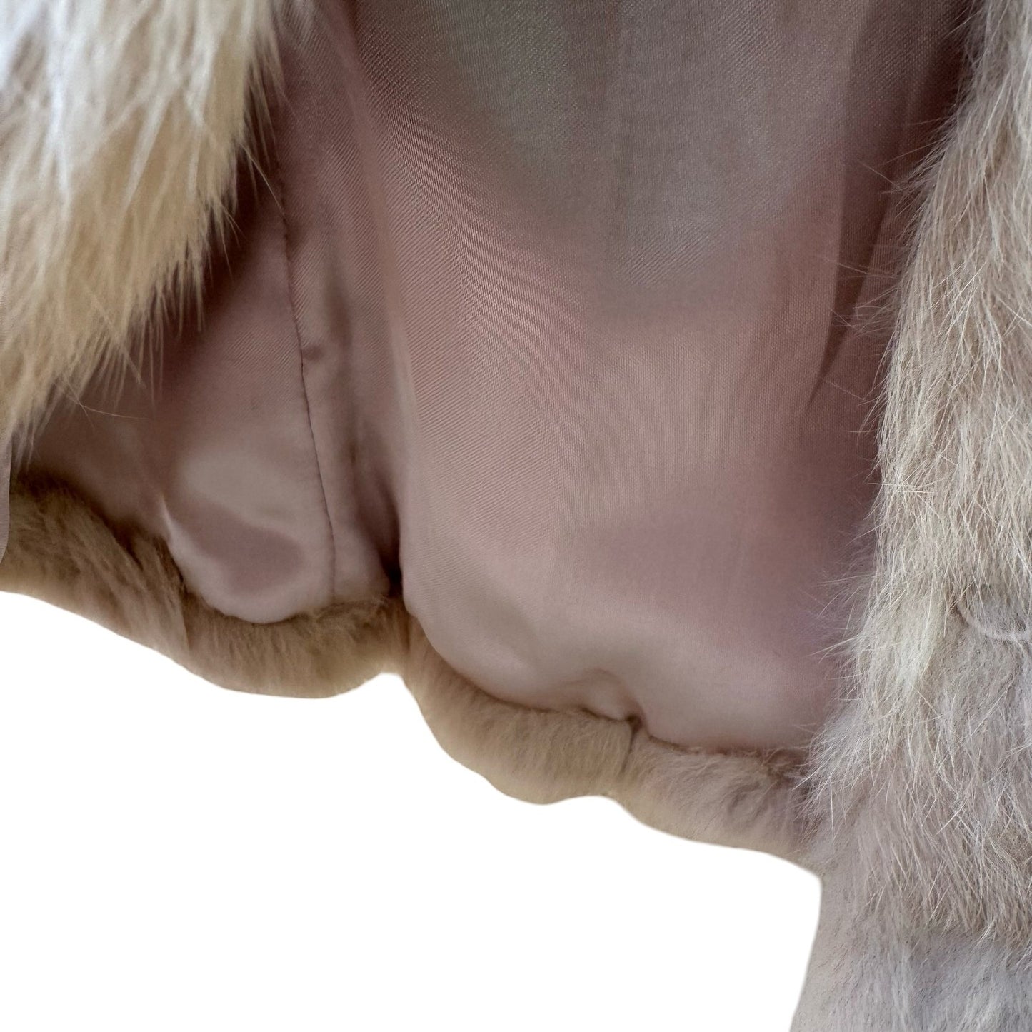 Sheri Bodell Mob Wife Boho Festival Glamour Quiet Luxury Rabbit Fox Fur Vest S