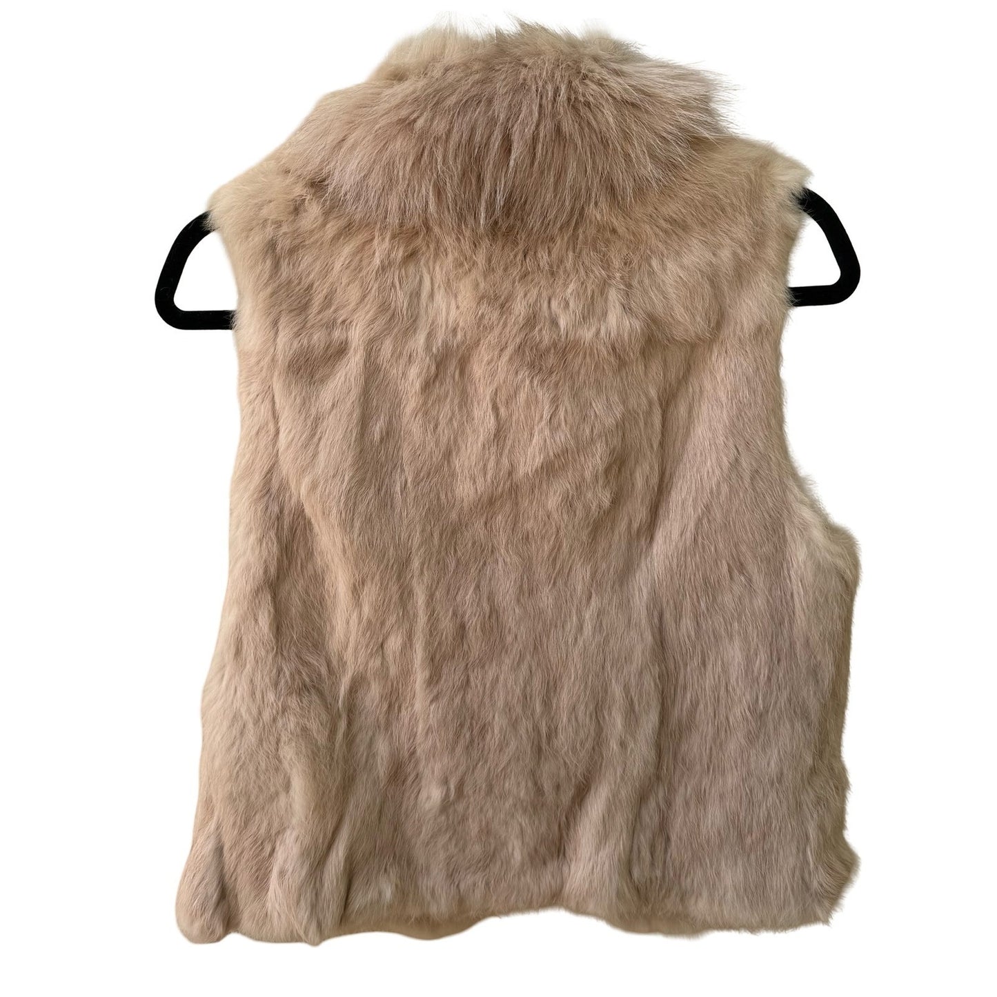 Sheri Bodell Mob Wife Boho Festival Glamour Quiet Luxury Rabbit Fox Fur Vest S