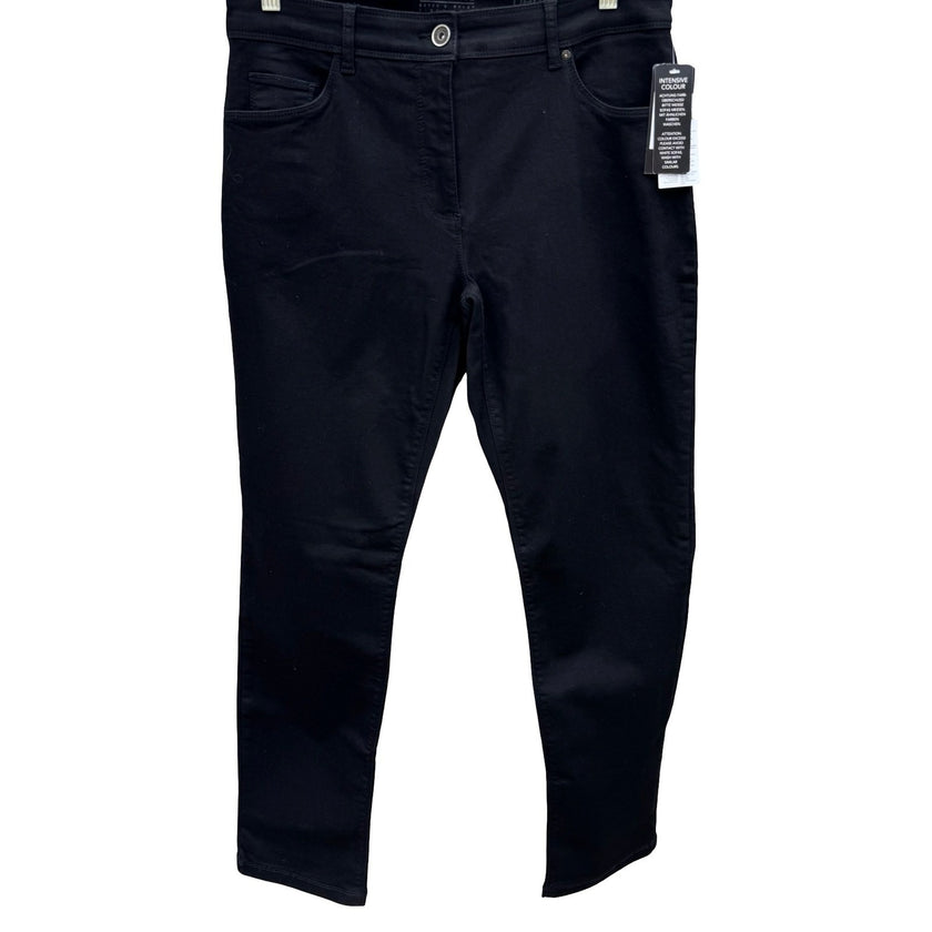 Betty Barclay BB Jeans Perfect Slim Black Pants Womens Size US 14 NWT 3960/1806
