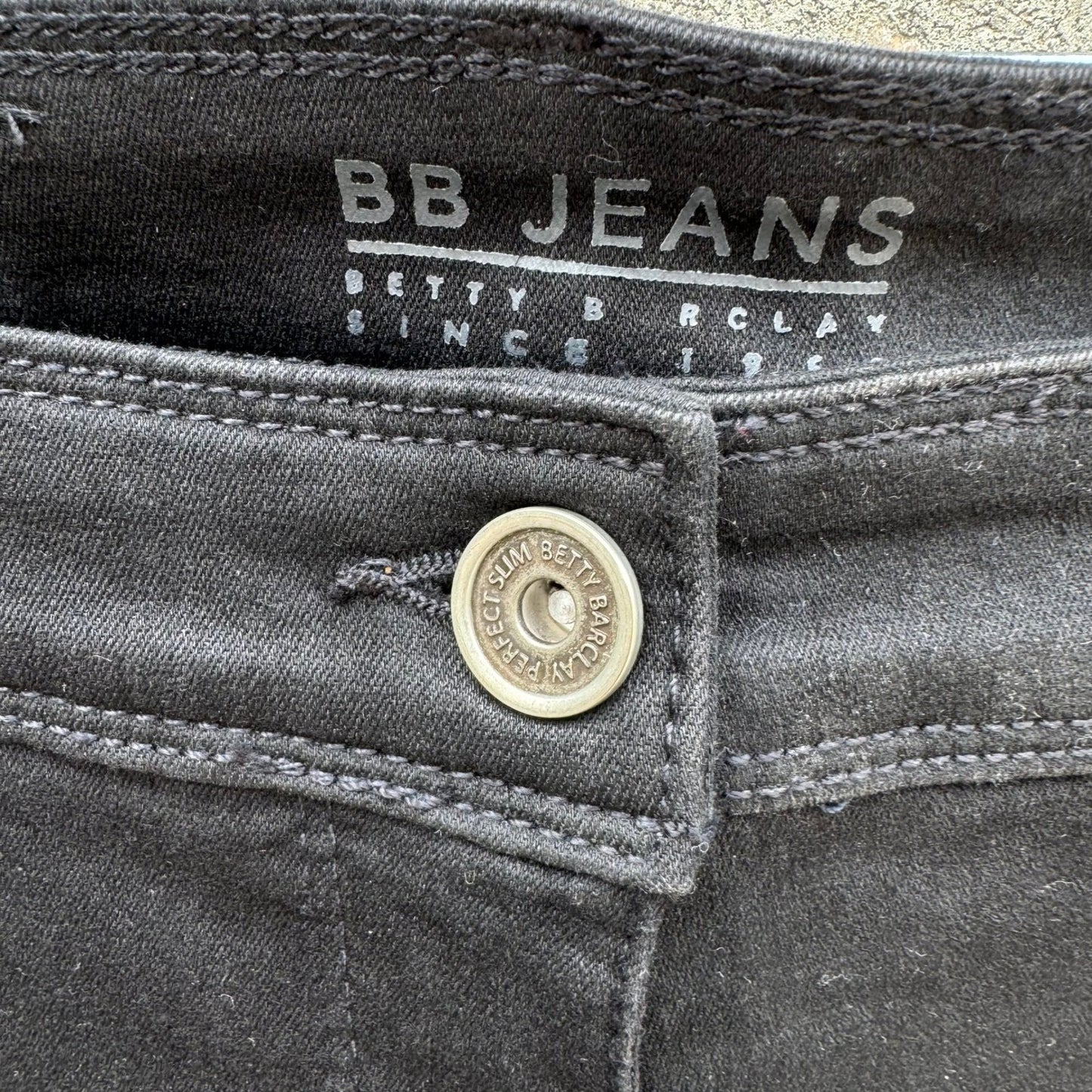 Betty Barclay BB Jeans Perfect Slim Black Pants Womens Size US 14 NWT 3960/1806