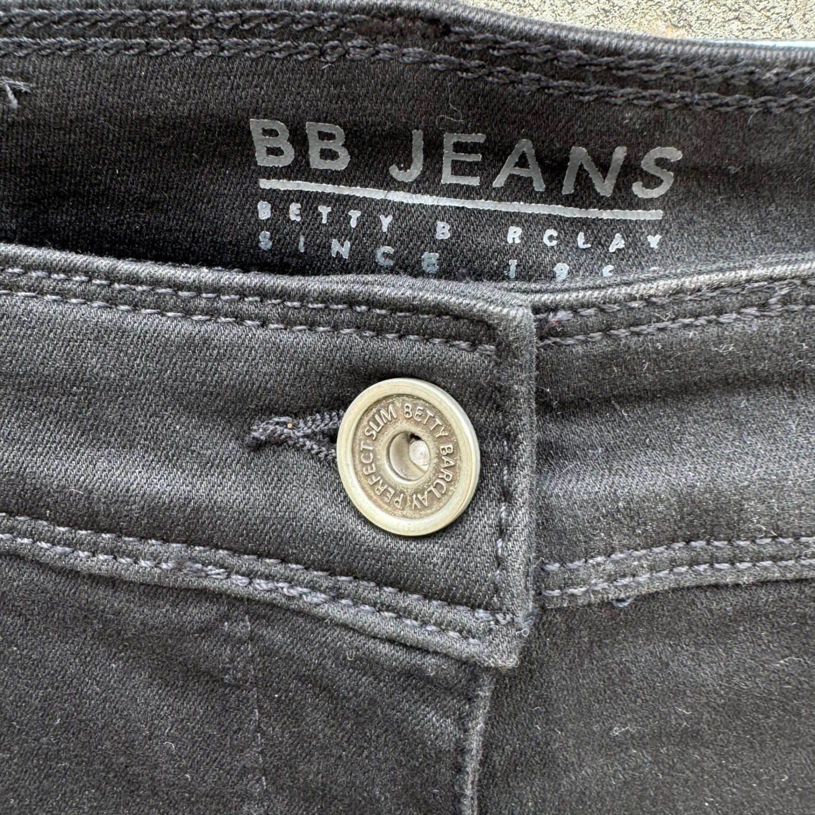 Betty Barclay BB Jeans Perfect Slim Black Pants Womens Size US 14 NWT 3960/1806