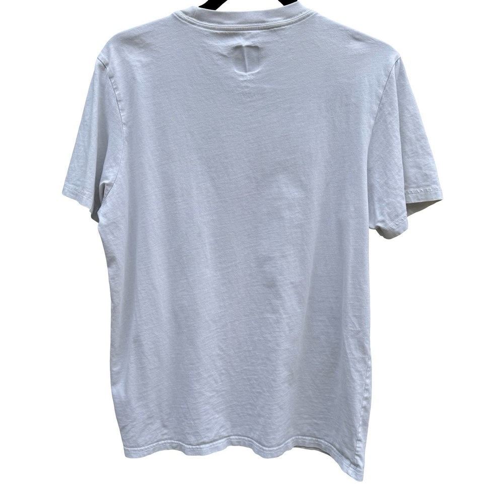 Adidas Originals Trefoil Box Graphic T-Shirt White Mens M Athleisure Streetwear