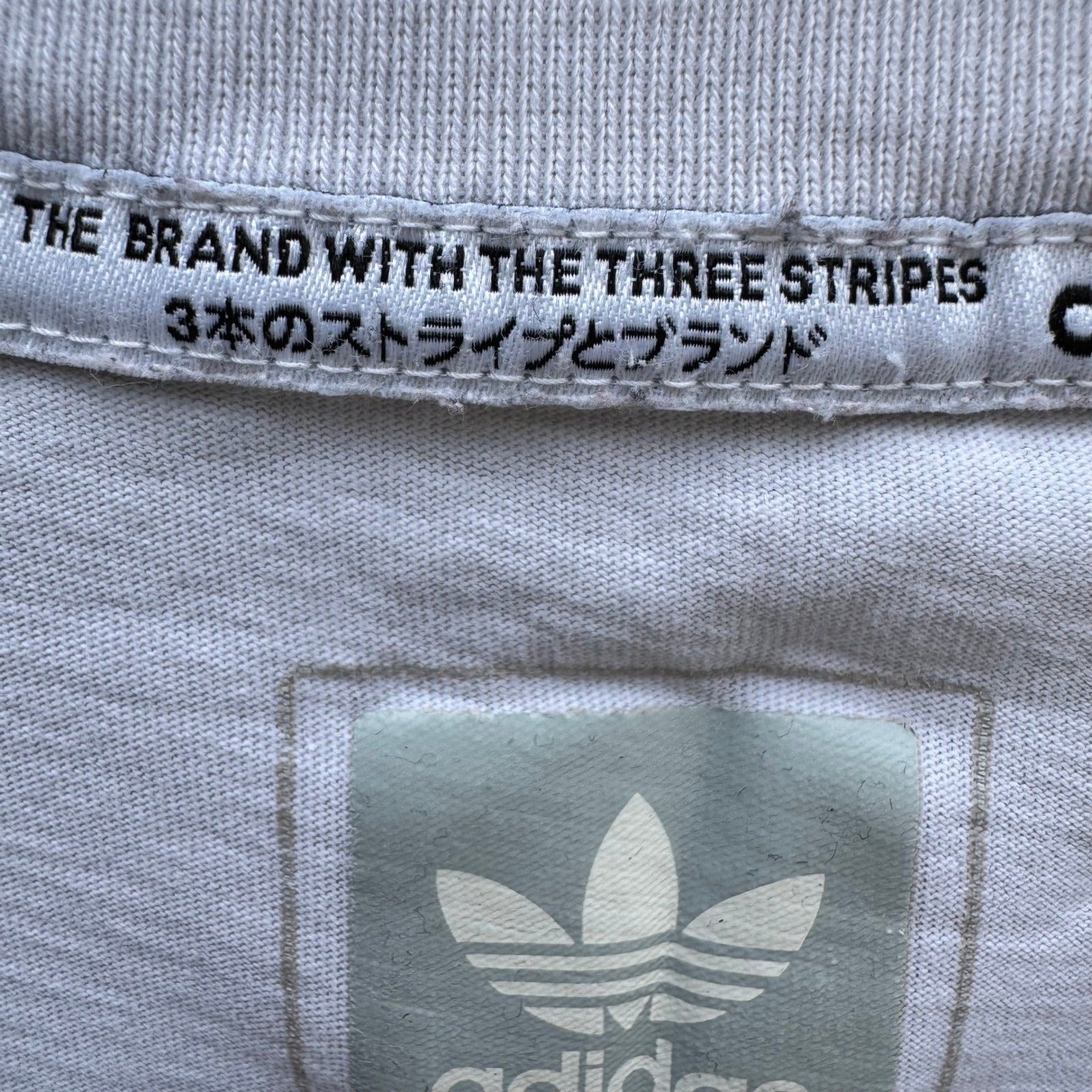 Adidas Originals Trefoil Box Graphic T-Shirt White Mens M Athleisure Streetwear