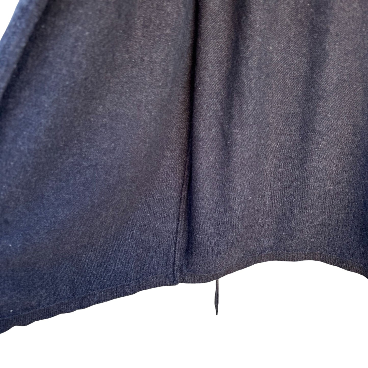 Randolph Duke Faux Fur Removable Trim Open Front Tie Waist Knit Cardigan Sweater