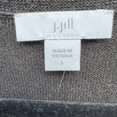 Switch J Jill Minimalist Lagenlook V-Neck Knitwear Midi Sweater Dress Black Women L New 2 image