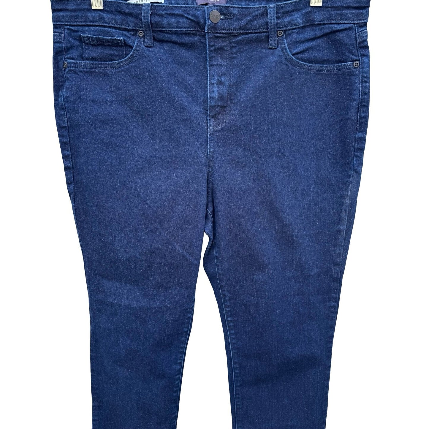 NYDJ Sheri Slim Jeans Womens 16 Dark Wash Blue Lift Tuck High Rise Denim Pants