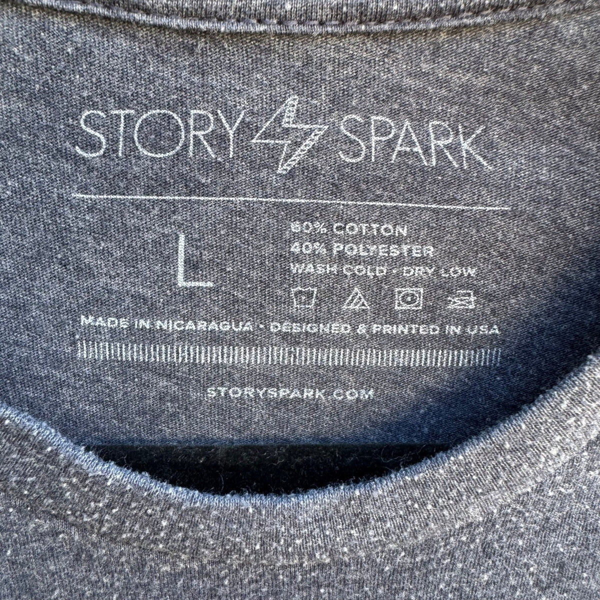Story Spark Boooost Rocket Sloth Techwear Nerd Culture Indie Graphic Shirt L