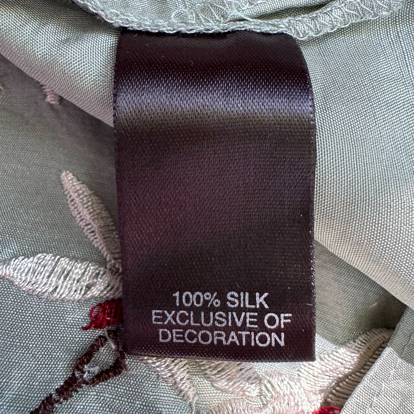 Soft By Avenue Womens Silk Sleeveless Floral Embroidered Button-Up Blouse 22/24