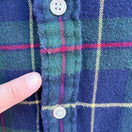 Switch Club Room Mens Blue Green Plaid Button-Up Long Sleeve Flannel Outdoor Shirt L 3 image