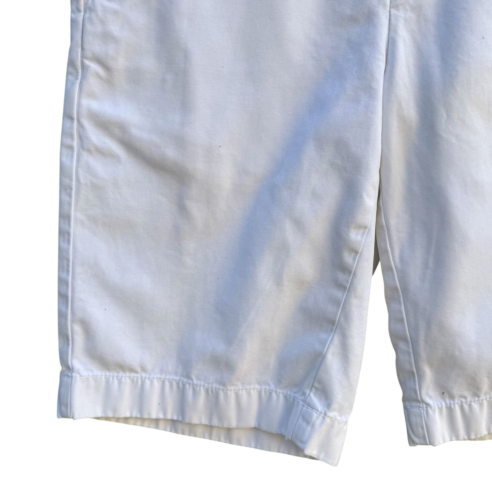 Brooks Brothers Mens White Bermuda Shorts W30 Preppy Cotton Mens Casual Summer