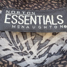 Switch Norton Essentials Vintage 2 Piece Set Rayon Palm Print Shirt &amp; Pants Brown Med 2 image