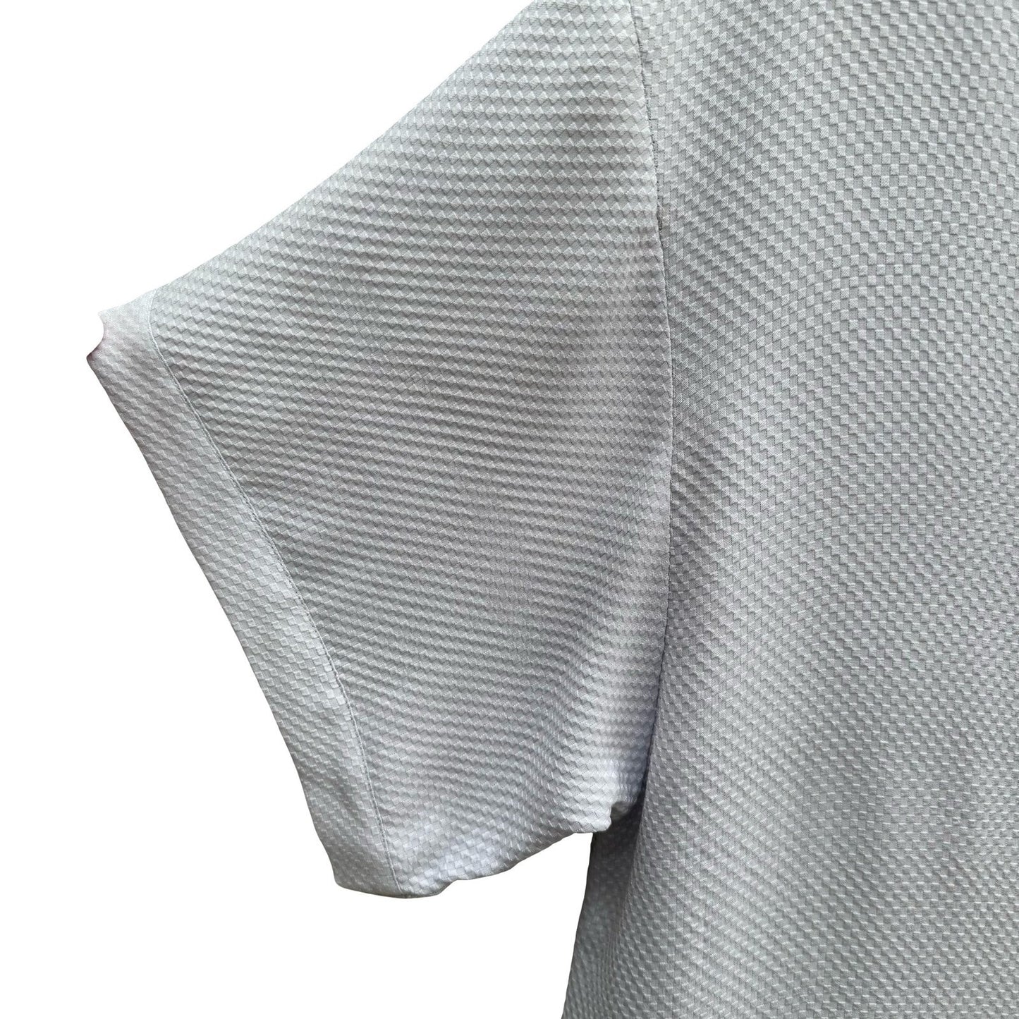 Treesha 100% Silk Jacquard Quiet Luxury Minimalist Sleep Shirt Loungewear M NWT