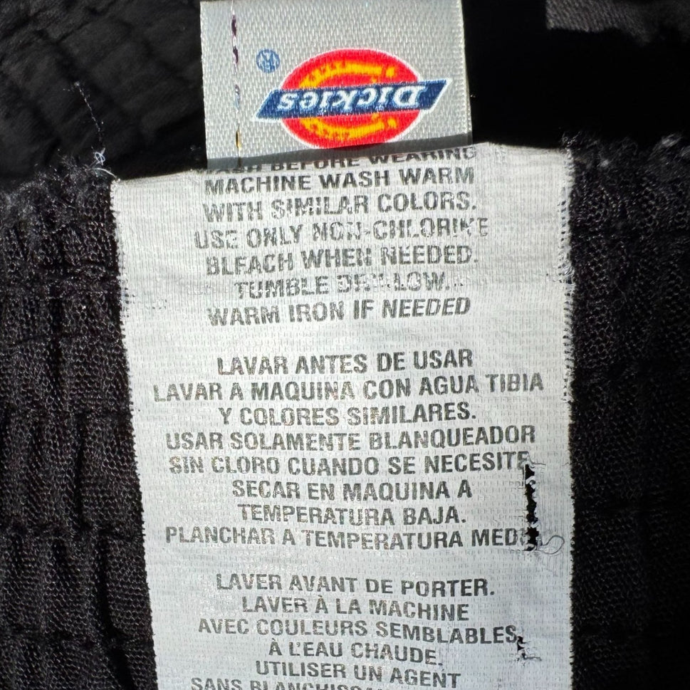 Dickies Mens Black Cargo Elastic Waist Scrub Uniform Pants 850506 BLKZ Style 4XL