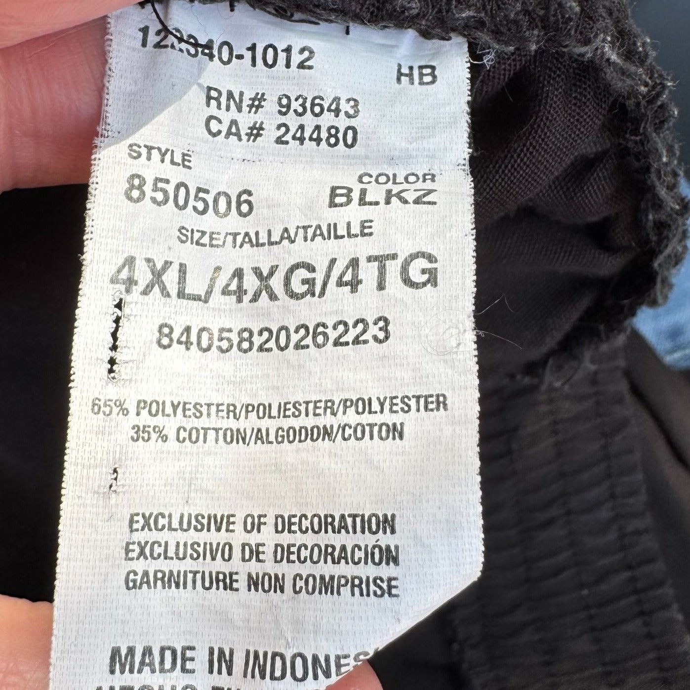 Dickies Mens Black Cargo Elastic Waist Scrub Uniform Pants 850506 BLKZ Style 4XL