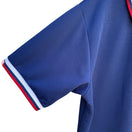 Switch Teamwork Athletic Apparel Vintage Blue Polo Shirt Red White Stripe Collar Sleeve 2XL 3 image