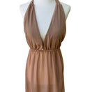 Switch Myra Swim Sheer Resortwear Boho Halter Maxi Dress Beach Coverup Plunge Neck S 3 image